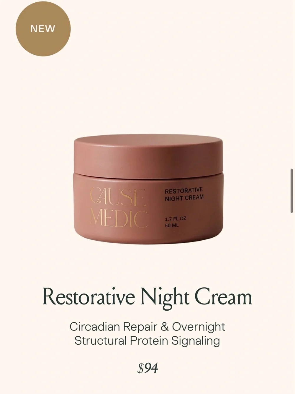 Restorative Night Cream — Blush Pink